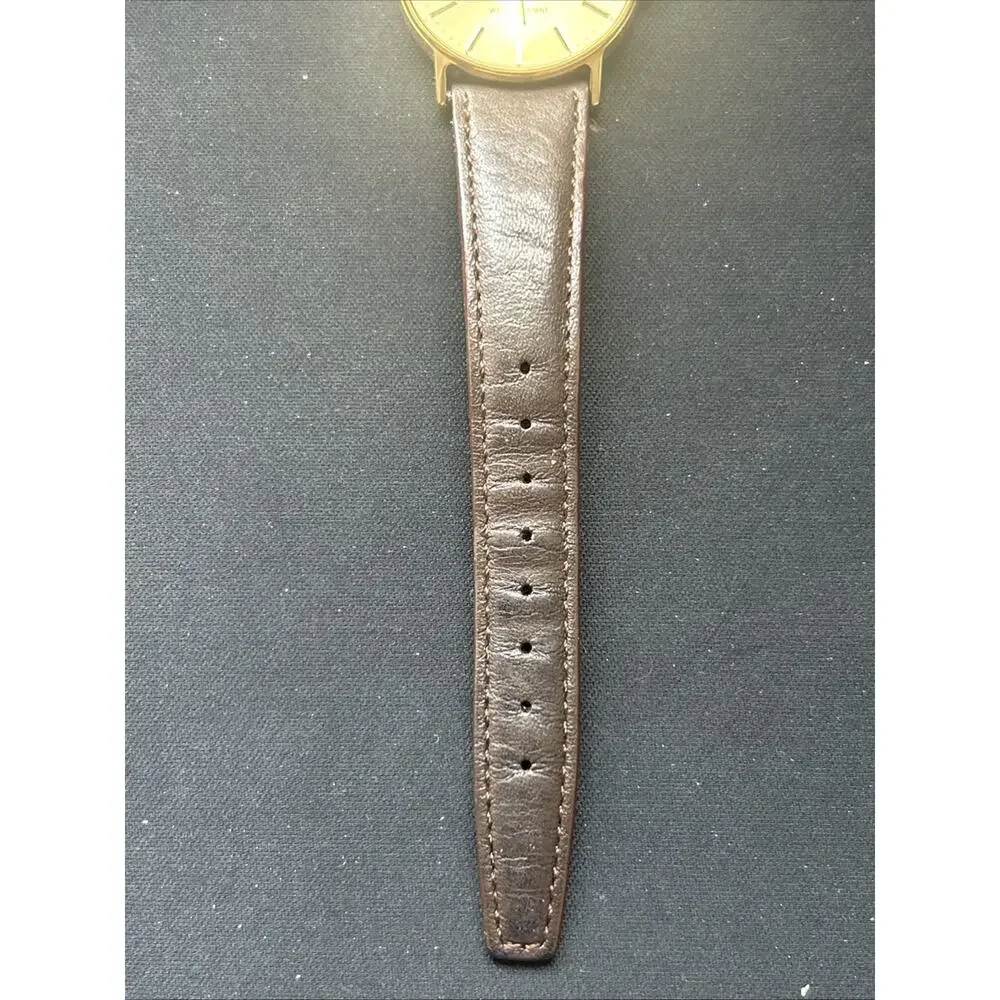 Acqua Gold Tone Brown Band Women’s Quartz Watch